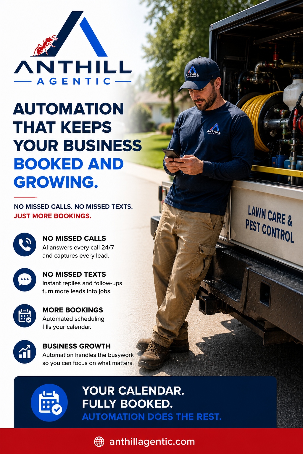 Anthill Agentic automation keeps your business booked and growing